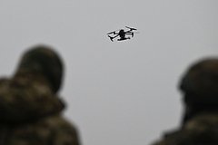 Украинский беспилотник врезался в многоэтажку в Рязани